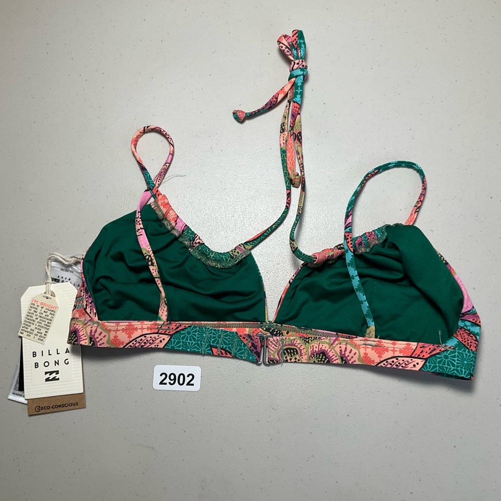 Billabong Bikini Top Small Multicolor Visions Of Paradise Coco BRLT - Picture 3 of 6